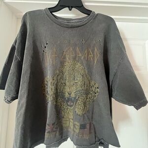 EPIC DEF LEOPARD BAND TEE DESTROYED VEAT COTTON QUALITY 48new at Bloomingdale’s